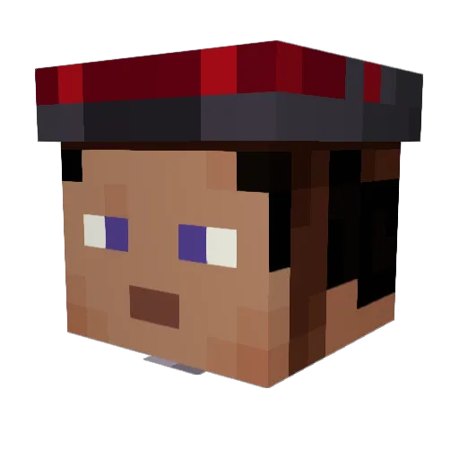 diamondsniper83 Minecraft avatar head, 3D render