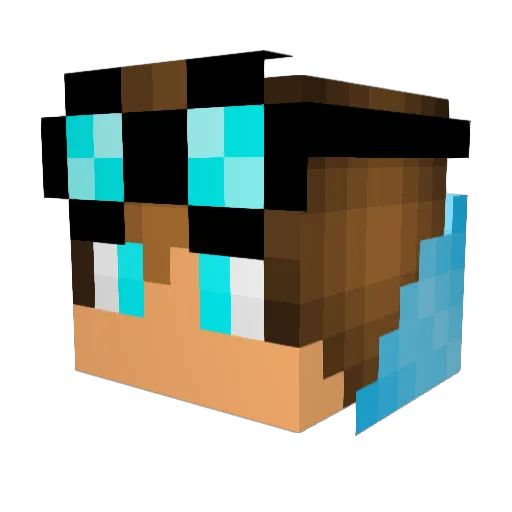 diamondspawner10 Minecraft avatar head, 3D render