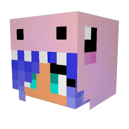 dian_emme Minecraft avatar head, 3D render