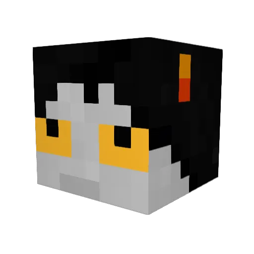dianaphantom Minecraft avatar head, 3D render