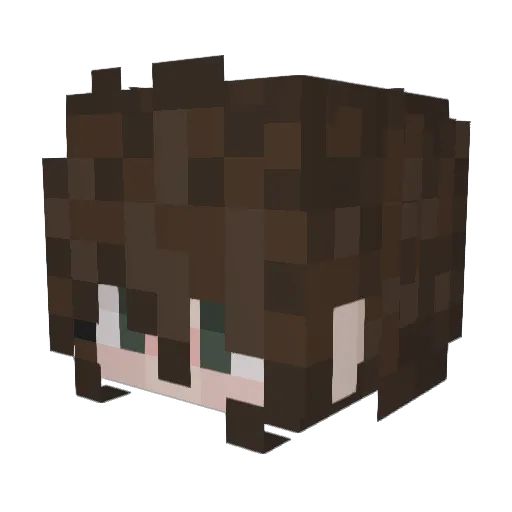 dianauhhh Minecraft avatar head, 3D render