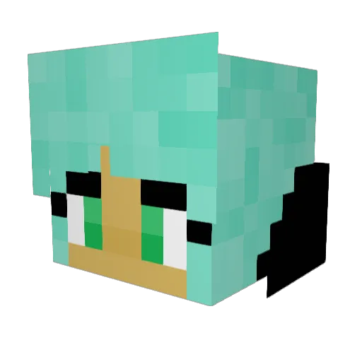 diannestars Minecraft avatar head, 3D render