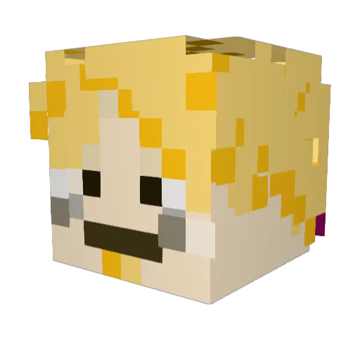 dianoist Minecraft avatar head, 3D render