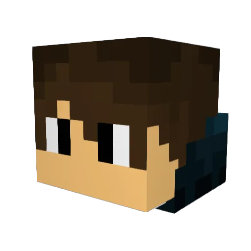 diarmuid1112 Minecraft avatar head, 3D render