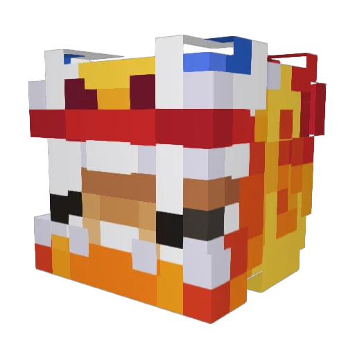 diasmp_sweat Minecraft avatar head, 3D render