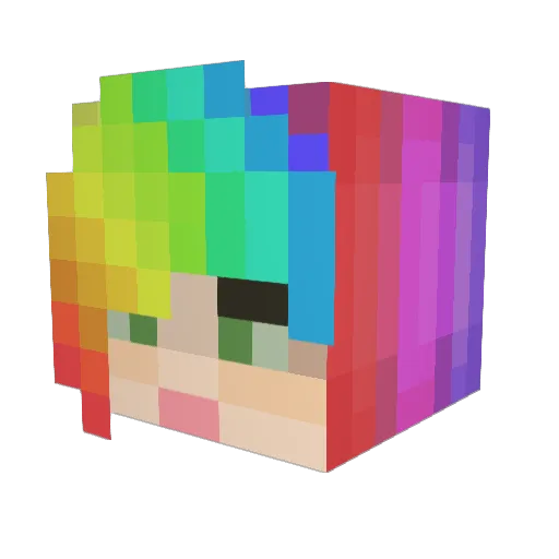 diaveborn Minecraft avatar head, 3D render