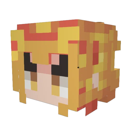 diazemman Minecraft avatar head, 3D render