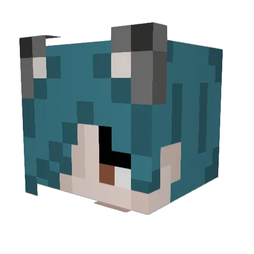 diblixz Minecraft avatar head, 3D render