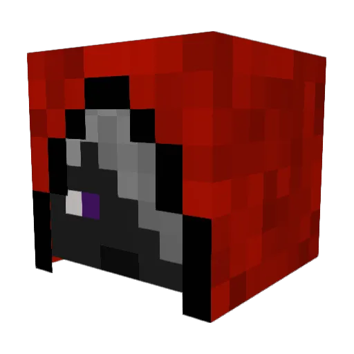dicaib Minecraft avatar head, 3D render