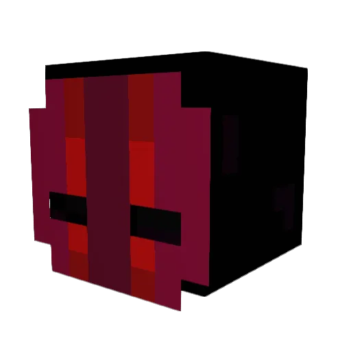 dicemanman Minecraft avatar head, 3D render