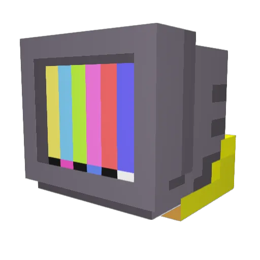 dicemin Minecraft avatar head, 3D render