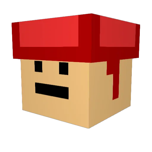 dicezyy Minecraft avatar head, 3D render