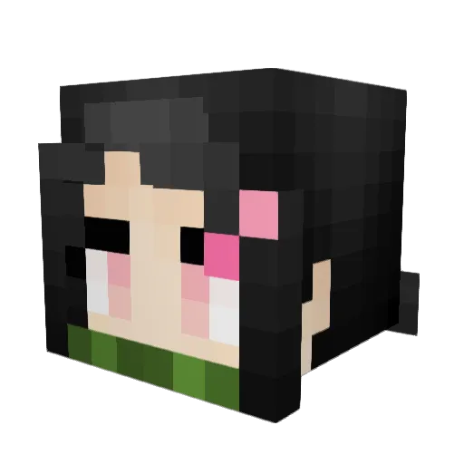 dicha2003 Minecraft avatar head, 3D render