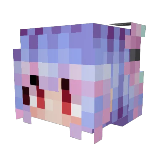 dick_rina Minecraft avatar head, 3D render