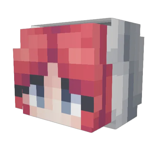 dicker153789 Minecraft avatar head, 3D render