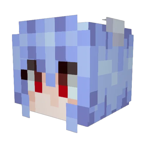 dictatordb Minecraft avatar head, 3D render