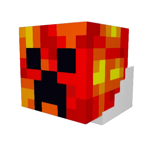 dicuba2006 Minecraft avatar head, 3D render