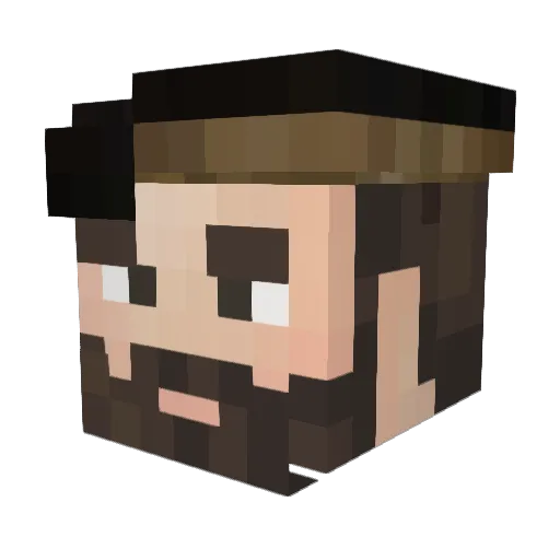 diddiderdigge Minecraft avatar head, 3D render