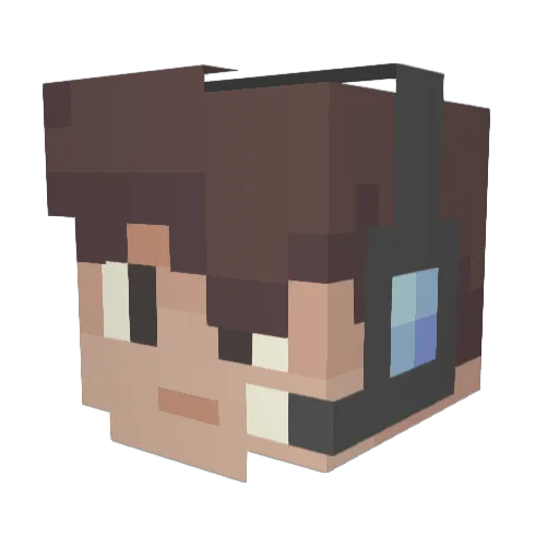 diddiez Minecraft avatar head, 3D render