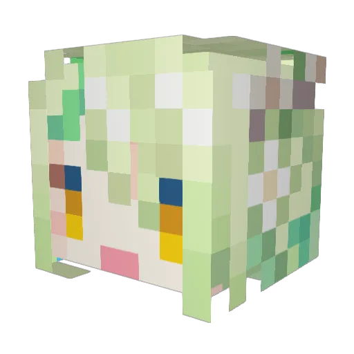 diddlyscoop Minecraft avatar head, 3D render