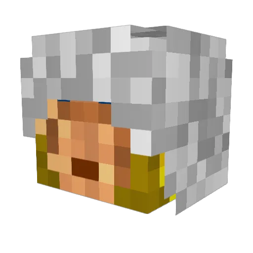 diddyjay Minecraft avatar head, 3D render