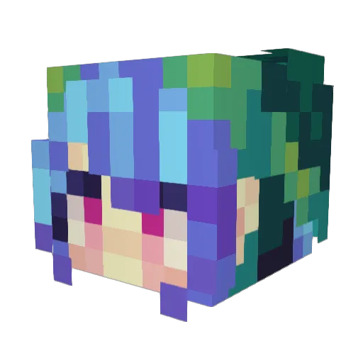 diddykong27 Minecraft avatar head, 3D render