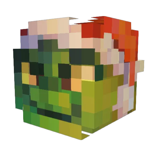 didehdgur Minecraft avatar head, 3D render