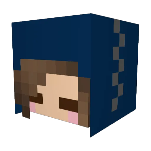didiveve Minecraft avatar head, 3D render