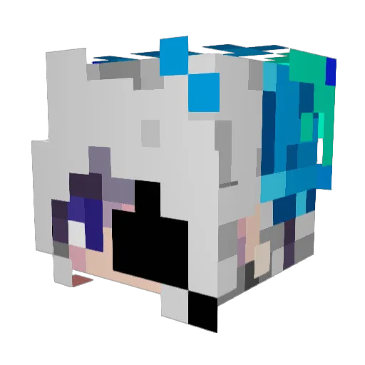 dido12345 Minecraft avatar head, 3D render