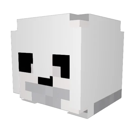 didoti Minecraft avatar head, 3D render