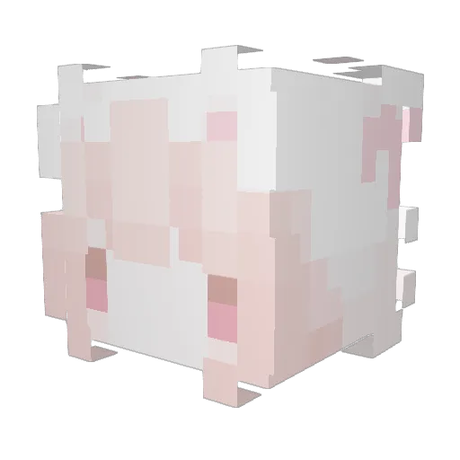 die1s Minecraft avatar head, 3D render