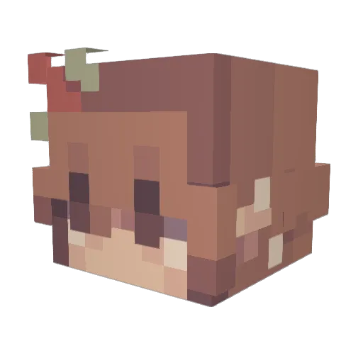 die4vii Minecraft avatar head, 3D render
