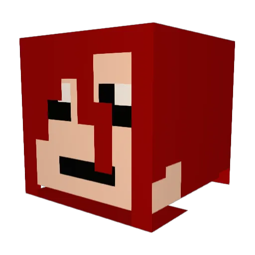 die7000 Minecraft avatar head, 3D render