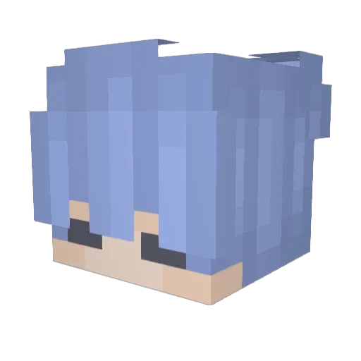 dieBananne Minecraft avatar head, 3D render