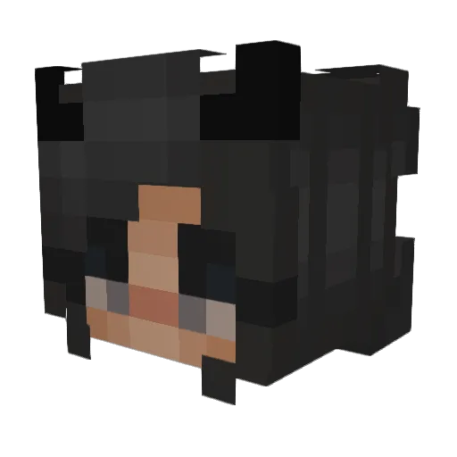 dieSchuldiqe Minecraft avatar head, 3D render