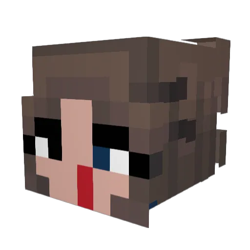 die_kuuuhli Minecraft avatar head, 3D render