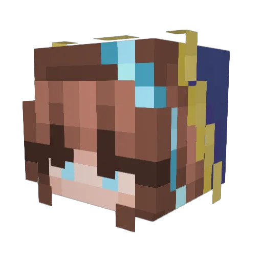 die_nqmenl0se Minecraft avatar head, 3D render