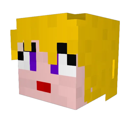 diedaniel Minecraft avatar head, 3D render