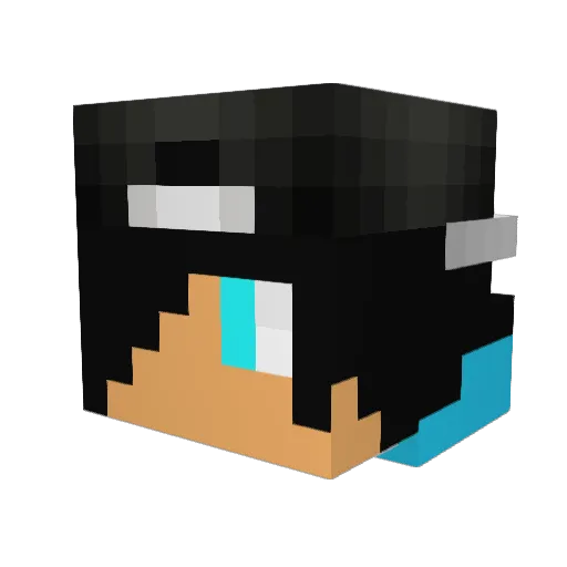 diedox05 Minecraft avatar head, 3D render