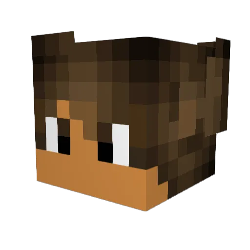 diegR Minecraft avatar head, 3D render