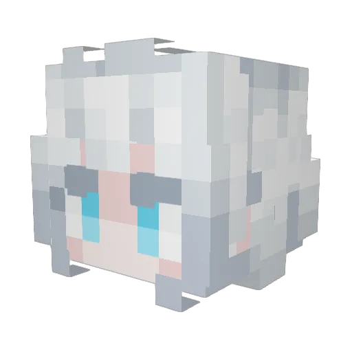 diegameryt Minecraft avatar head, 3D render