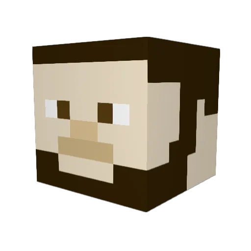 diego0k Minecraft avatar head, 3D render