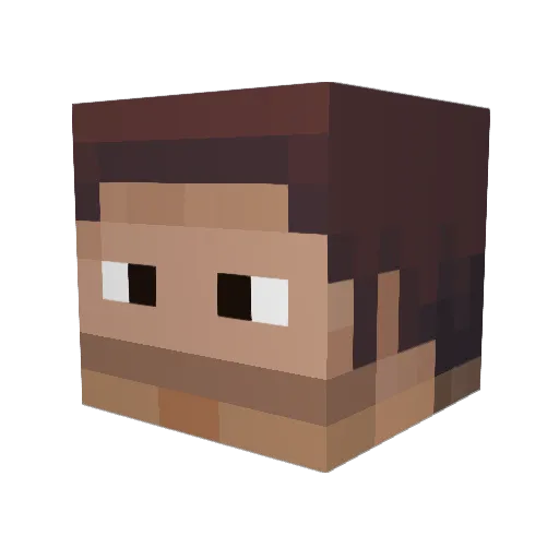 diego_ss7 Minecraft avatar head, 3D render