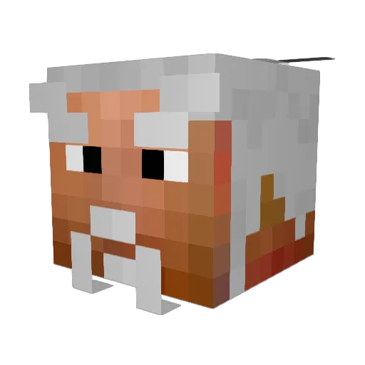 diegobarcos Minecraft avatar head, 3D render