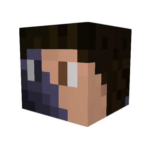 diegoelprox Minecraft avatar head, 3D render