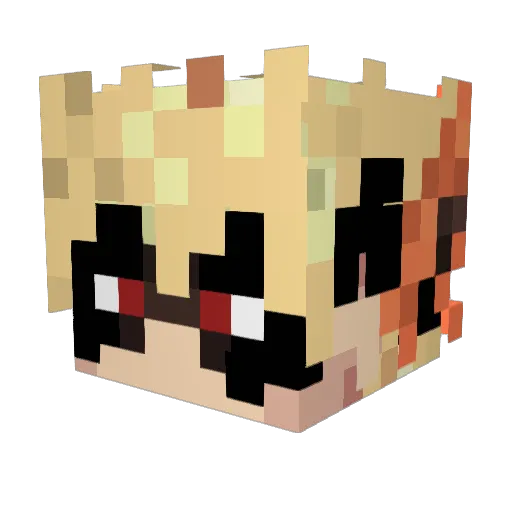 diegopoll Minecraft avatar head, 3D render