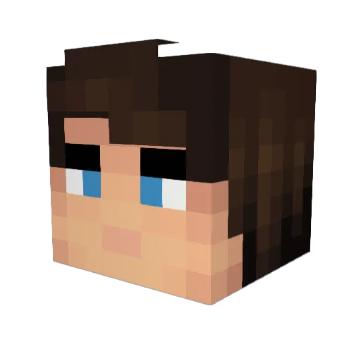 diegosgames Minecraft avatar head, 3D render