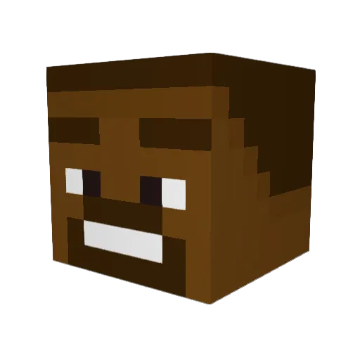 diegozt Minecraft avatar head, 3D render