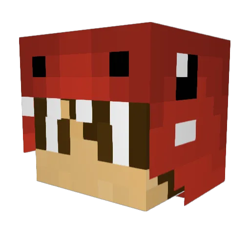 dieguco Minecraft avatar head, 3D render