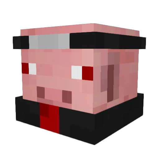 diegueraa Minecraft avatar head, 3D render